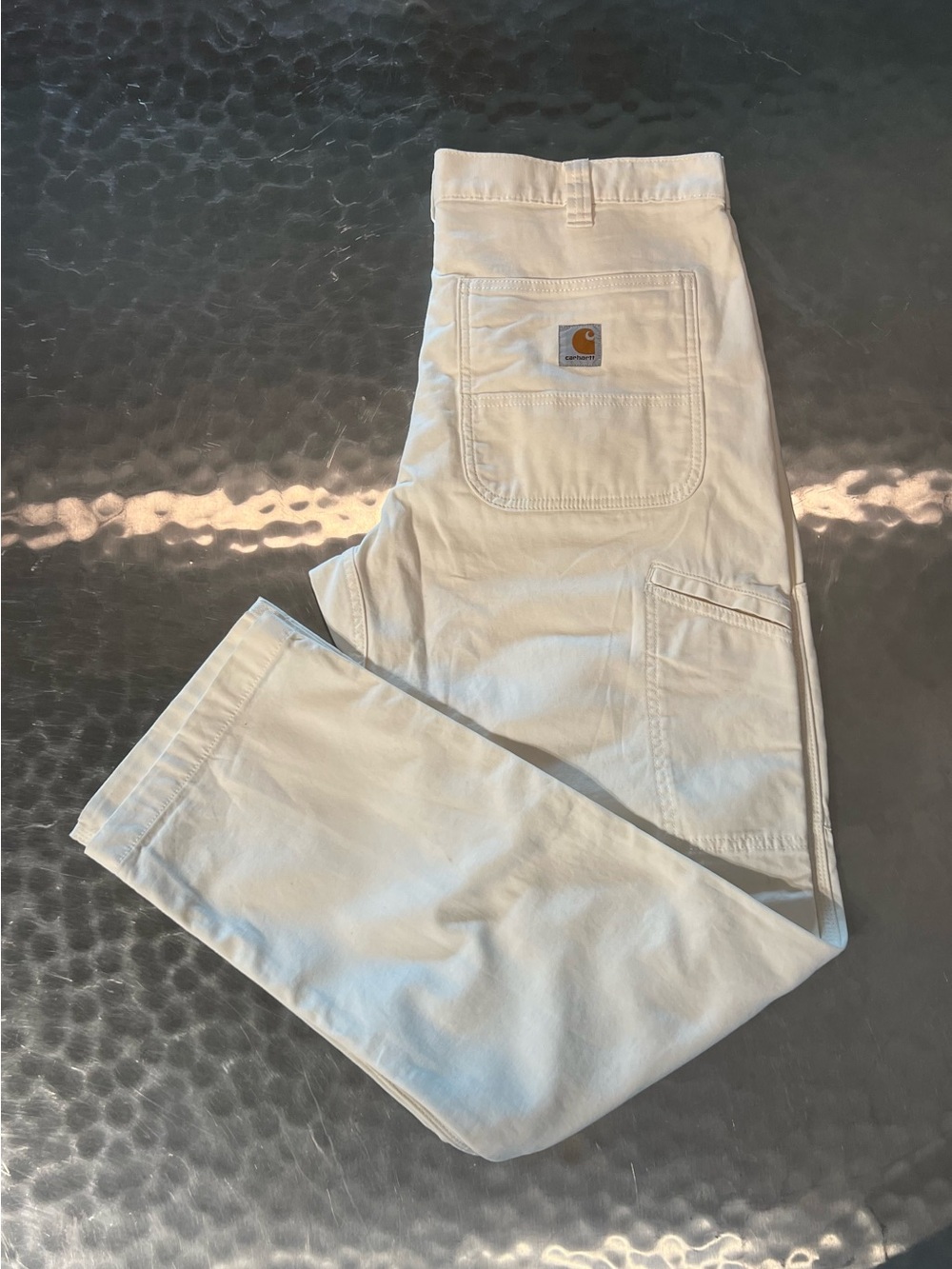 Carhartt Men's Canvas Work Pants in White Size 36x32